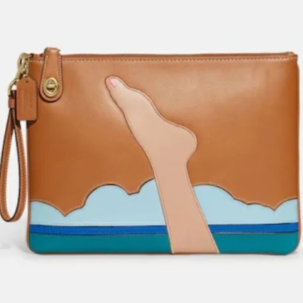 Coach X Tom Wesselmann Large Turnlock Wristlet NWT